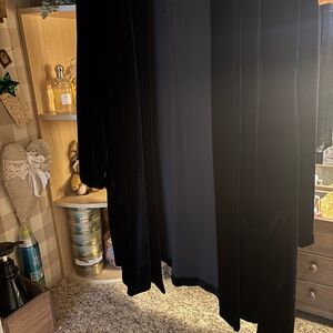 Eileen Fisher Elegant Black Velvet Coat